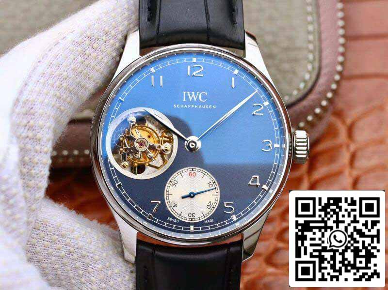 IWC Portuguese Tourbillon IW546302 ZF Fabbrica Men Watches 1:1 Best Edition Swiss Tourbillon Blue Dial