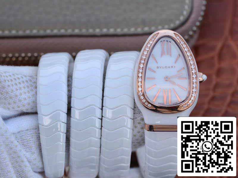 Bvlgari Srpenti Spiga 102886 1:1 edizione migliore BV Fabbrica Diamond lunetta Movimiento de cuarzo suizo