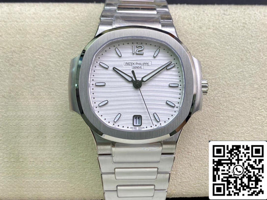 Patek Philippe Nautilus Ladies 7118/1A-010 1:1 edizione migliore 3K Fabbrica quadrante argento
