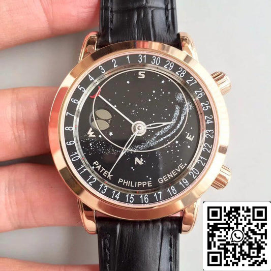 Patek Philippe Grand Complications 6102R-001 TW Fabrica 1:1 Best Edition Swiss ETA240 Celestial Black Mostrador Rotativo