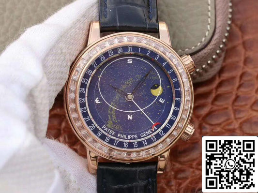 Patek Philippe Grand Complications 6103P-001 TW Fabrica 1:1 Melhor Edição Suíço ETA240 Mostrador Azul