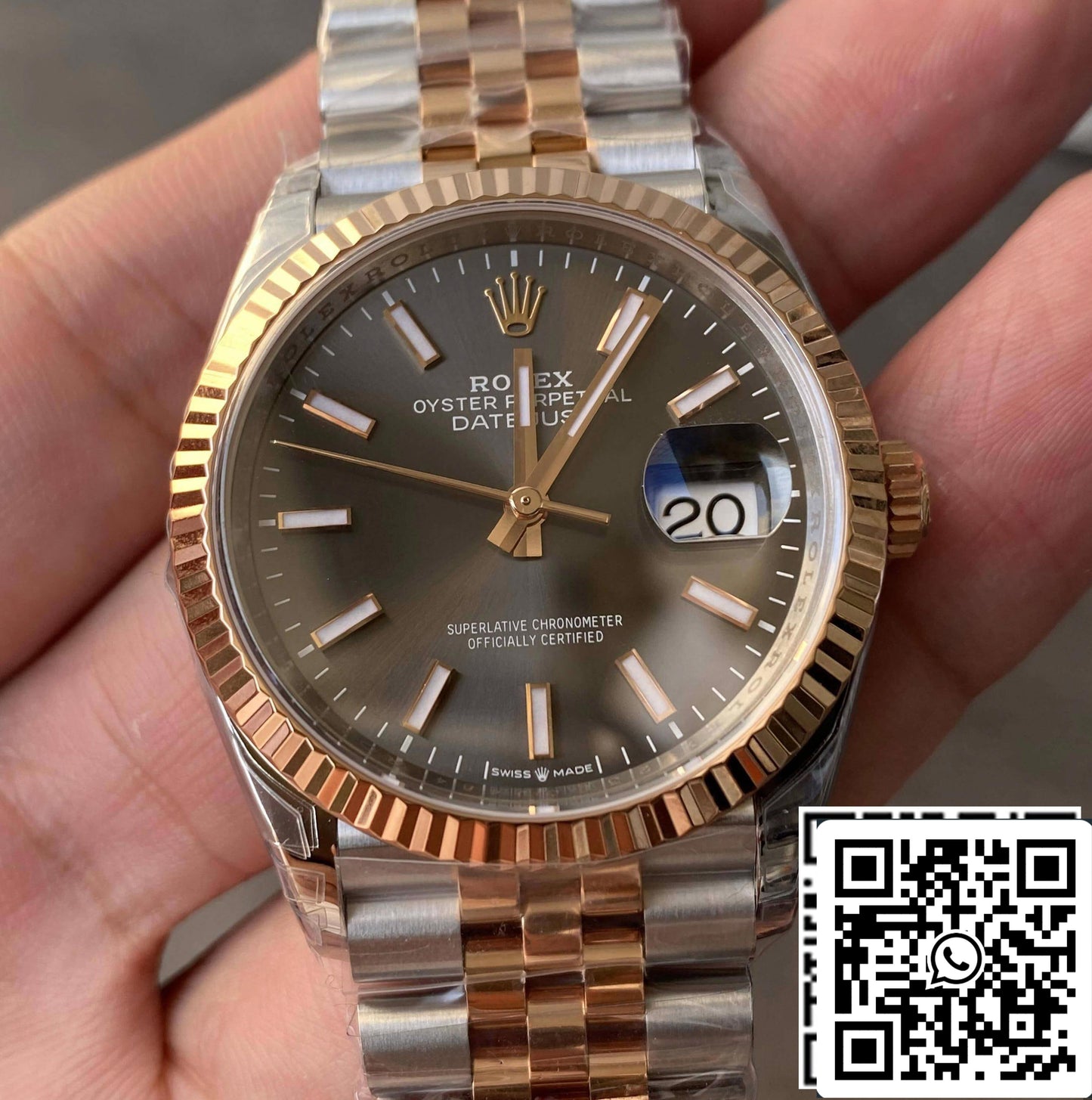 Rolex Datejust M126231-0013 36MM 1:1 edizione migliore VS Fabbrica Gray quadrante