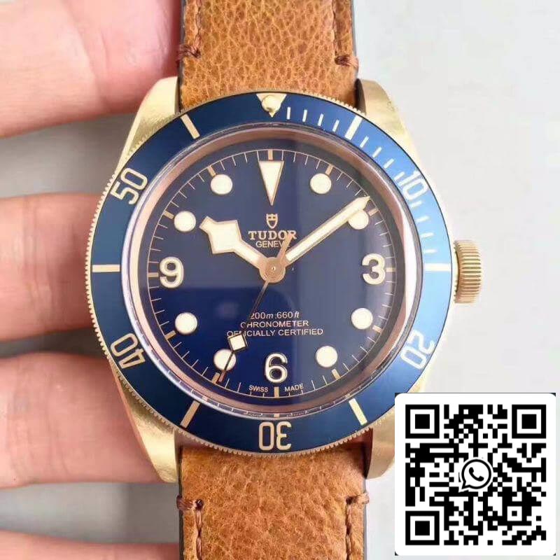 Tudor Heritage Black Bay M79250BM ZF Fabbrica 1:1 Best Edition Swiss ETA2824-2 Superlumed Dome-shaped Blue Dial