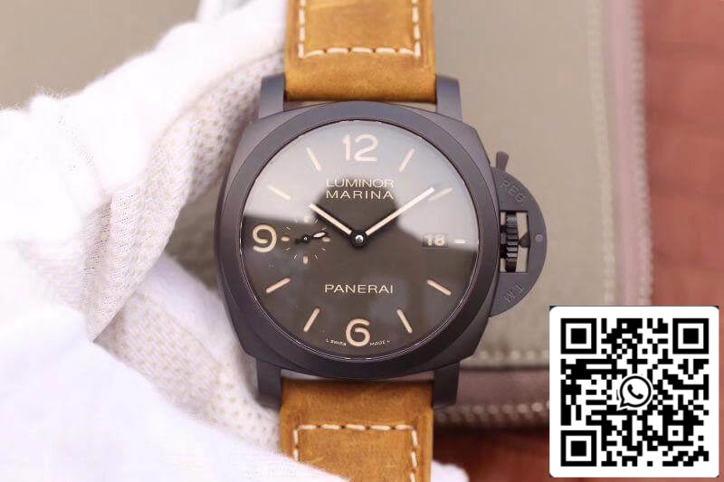Panerai Luminor PAM386 VS Fabbrica 1:1 edizione migliore Swiss ETA P9000 Superlumed Gray quadrante and Hands