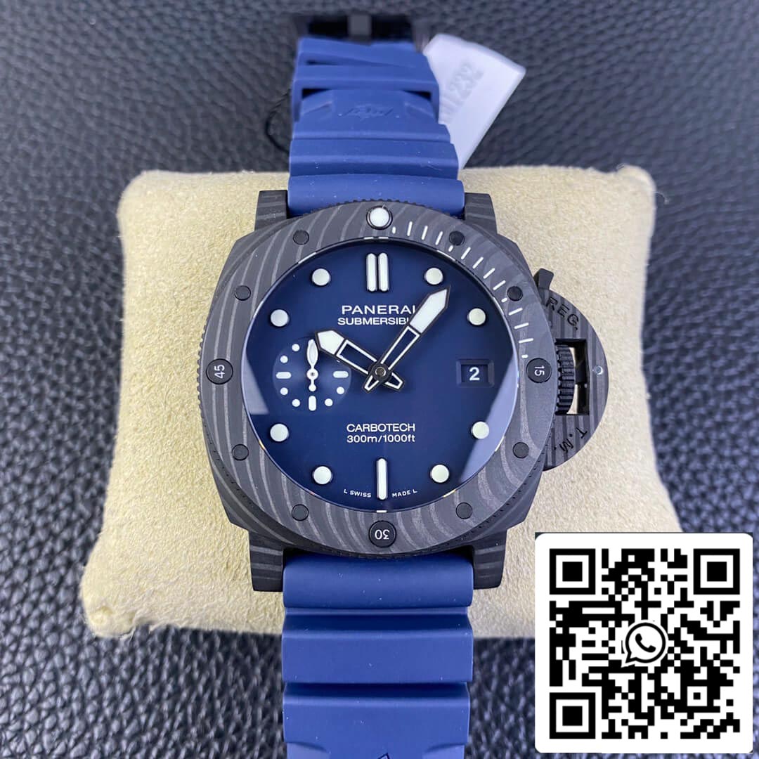 Panerai Submersible PAM01232 1:1 edizione migliore VS Fabbrica quadrante blu