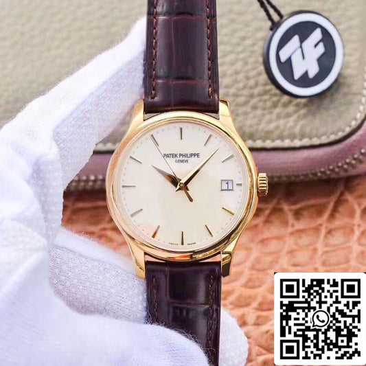 Patek Philippe Calatrava 5227J-001 ZF Fabbrica 1:1 Best Edition Caixa em ouro amarelo 18K Swiss Cal.324 SC