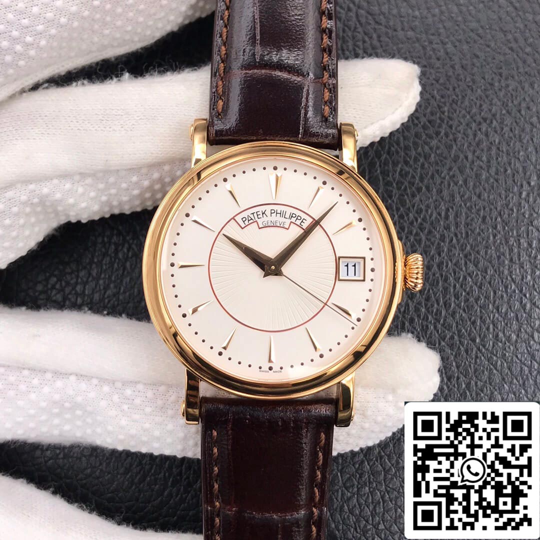 Patek Philippe Calatrava 5153J-001 1:1 Best Edition ZF Fabbrica White Dial Rose Gold