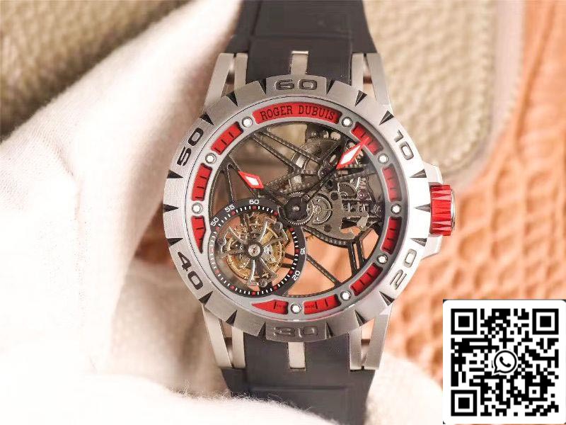Roger Dubuis Excalibur Spidr (king series) RDDBEX0622 Tourbillon JB Fabbrica 1:1 edizione migliore red skeleton dial Swiss RD505SQ