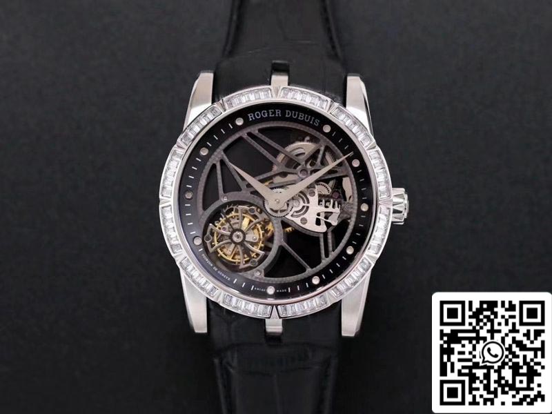 Roger Dubuis Excalibur RDDBEX0393 1:1 edición mejor JB Fabbrica Tourbillon V3 Diamond Swiss RD505SQ