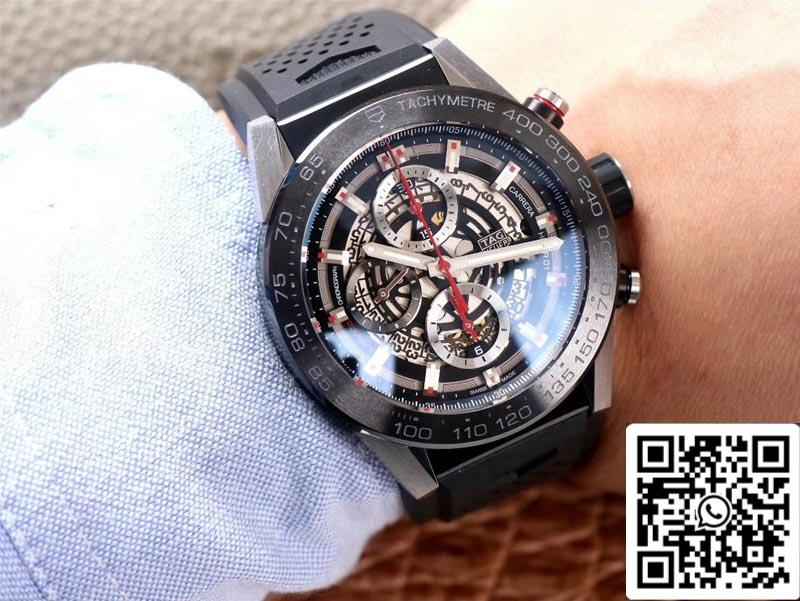 TAG Heuer Carrera CAR201V.FT6046 1:1 Best Edition XF Fabbrica Black Dial Swiss HEUER 01