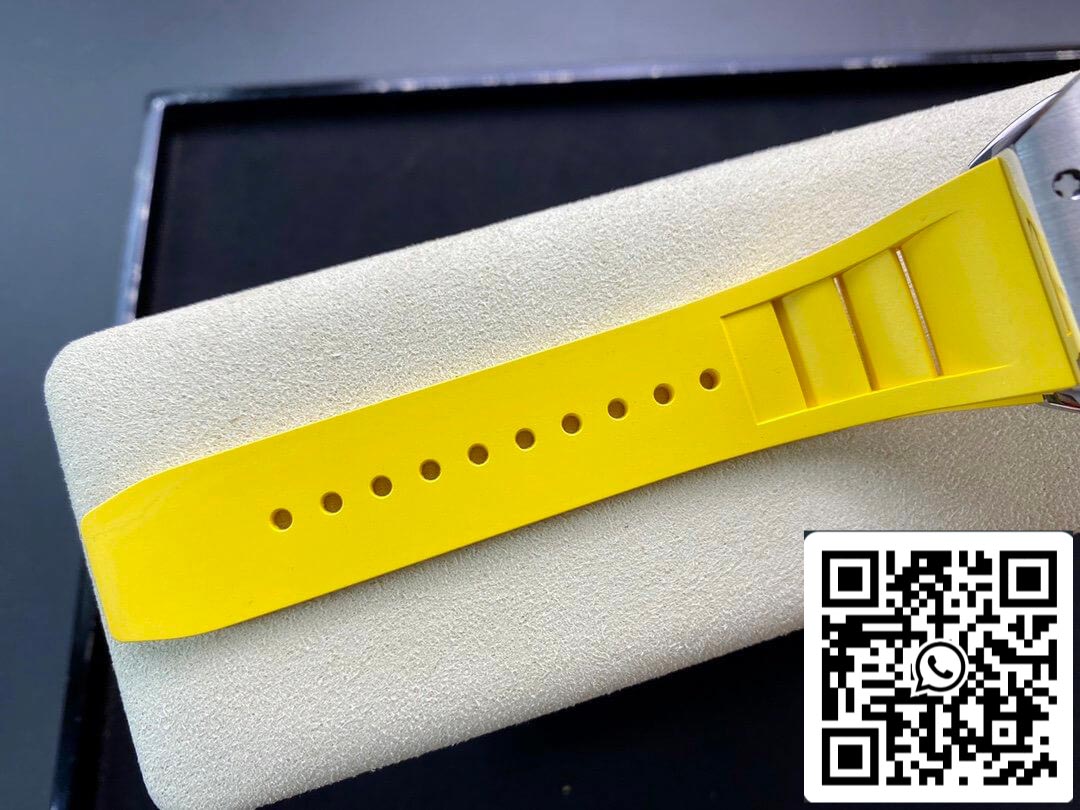 Richard Mille RM11 1:1 Best Edition KV Fabbrica Titanium Yellow cinturino