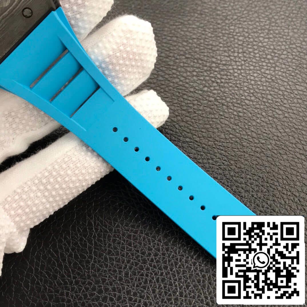 Richard Mille RM055 1:1 Best Edition ZF Fabbrica Blue Rubber cinturino