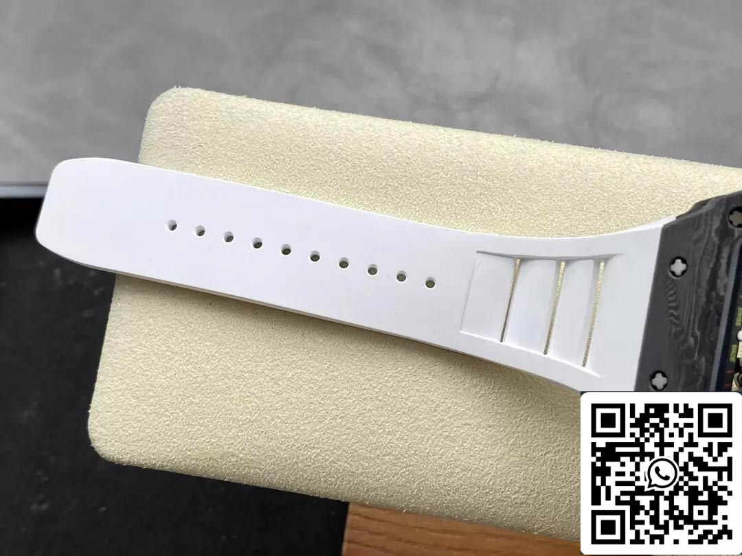 Richard Mille RM35-02 1:1 Best Edition T+ Fabbrica Carbon Fiber White cinturino