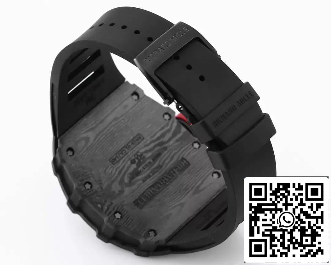 Richard Mille RM35-01 1:1 edizione migliore BBR Fabbrica Nero Gomma cinturino