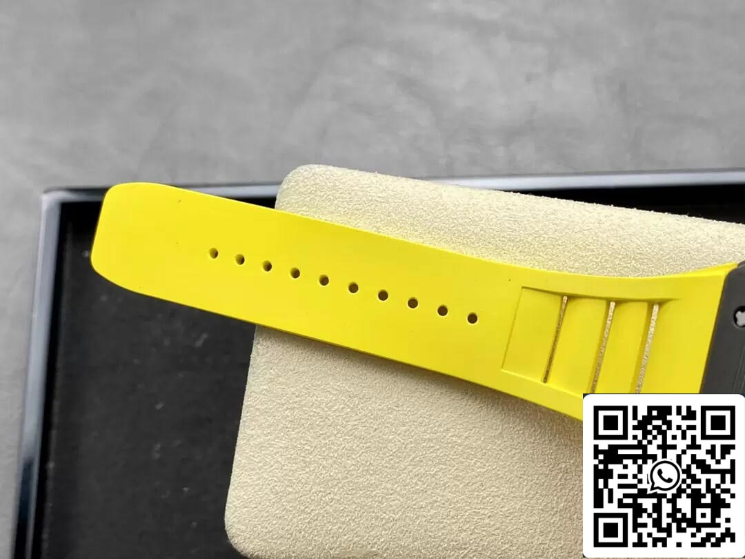 Richard Mille RM35-02 1:1 Best Edition T+ Fabbrica NTPT Carbon Fiber Yellow cinturino