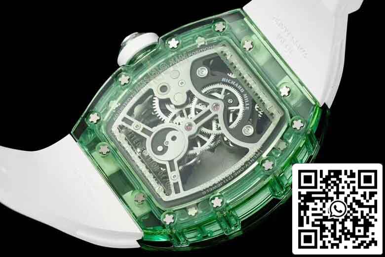 Richard Mille RM26-01 Tourbillon Melhor Edição 1:1 RM Fabbrica Mostrador Esqueleto Verde