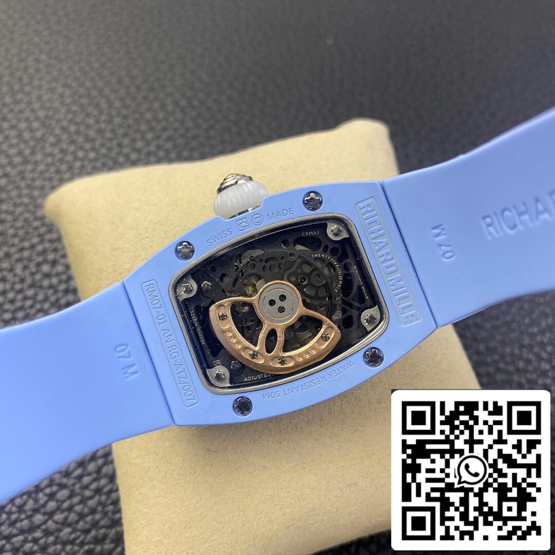 Richard Mille RM 07-01 1:1 Best Edition RM Fabbrica Blue Ceramic Case