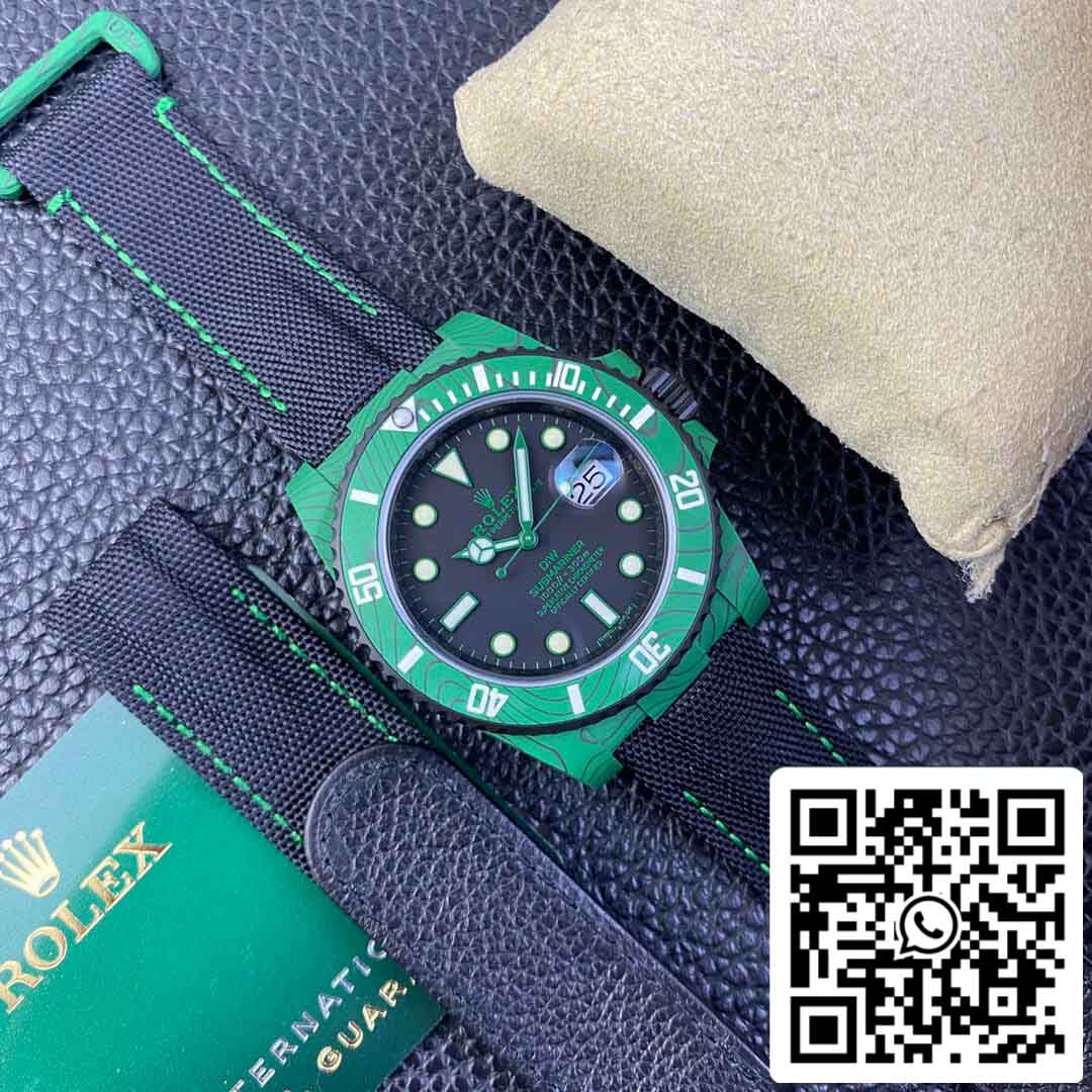 replica Rolex Submariner VS Fabbrica Verde fibra di carbonio lunetta
