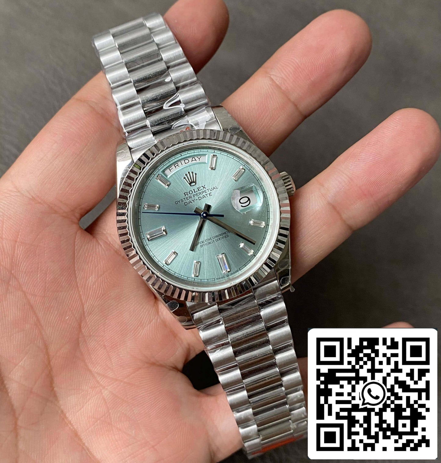 Rolex Day Date M228236-0006 1:1 edizione migliore GM Fabbrica quadrante blu