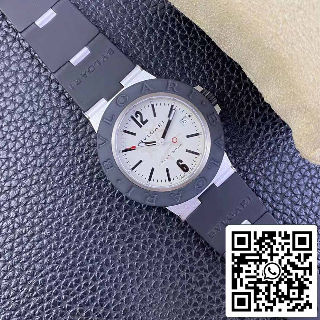 Bvlgari Aluminium Steve Aoki 103539 1:1 edição melhor BV Fabbrica quadrante branco