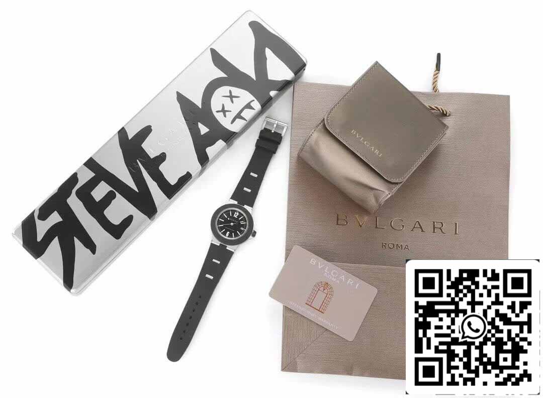Bvlgari Aluminio 103445 1:1 edizione migliore BV Fabbrica quadrante nero