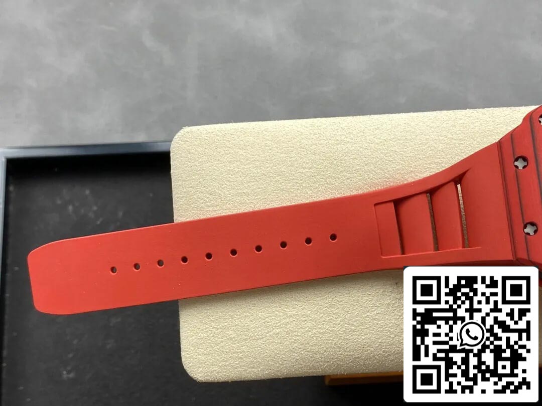Richard Mille RM12-01 Tourbillon 1:1 Best Edition RM Fabbrica Red Rubber cinturino