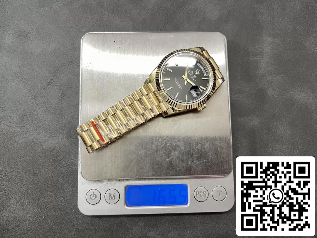 Rolex Day Date M228238-0067 1:1 edizione melhor GM Fabbrica quadrante nero V2