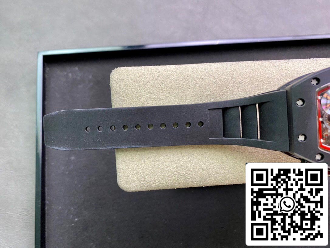 Richard Mille RM011 1:1 Best Edition KV Fabbrica Ceramic Black cinturino