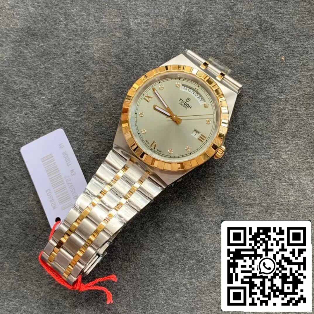 replica Tudor Royal M28603-0002 day date V7 Fabbrica Grey Dial