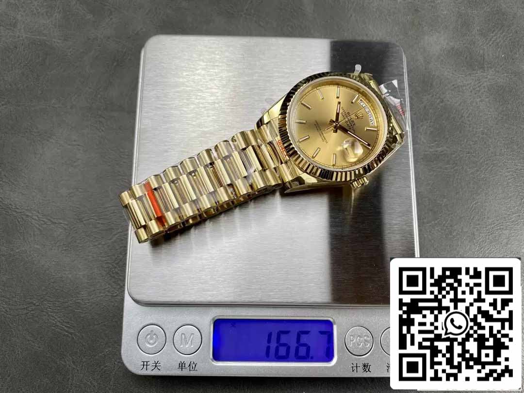 Rolex Day Date M228238-0003 1:1 edição melhor GM Fabbrica V2 versão de contrapeso