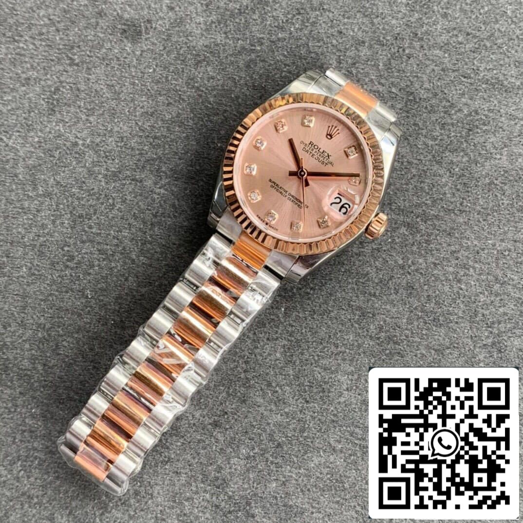 Rolex Datejust M278271-0023 1:1 edição melhor GS Fabbrica Rosa Oro quadrante