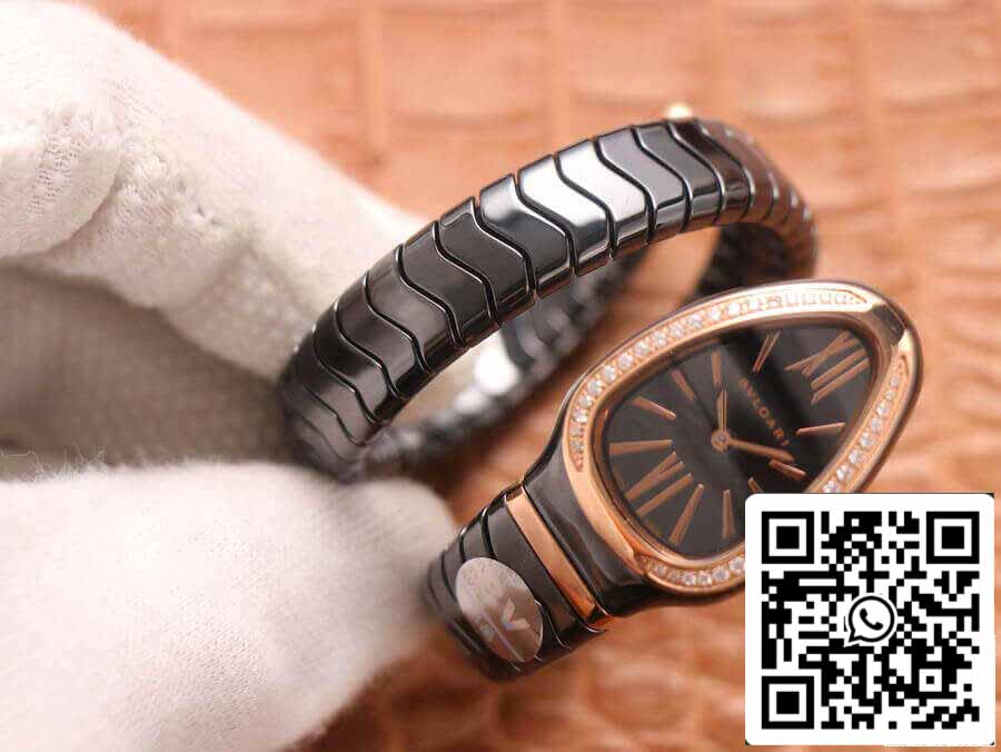 Bvlgari Serpenti 102532 1:1 edizione migliore BV Fabbrica Diamond quadrante nero