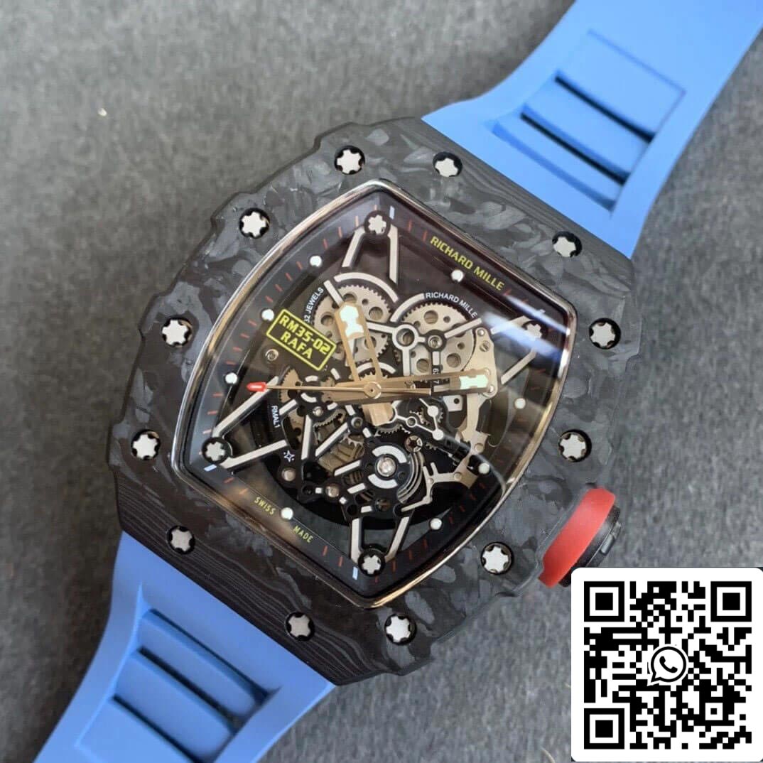 Richard Mille RM35-02 1:1 Best Edition KV Fabbrica V3 Carbon Fiber Case