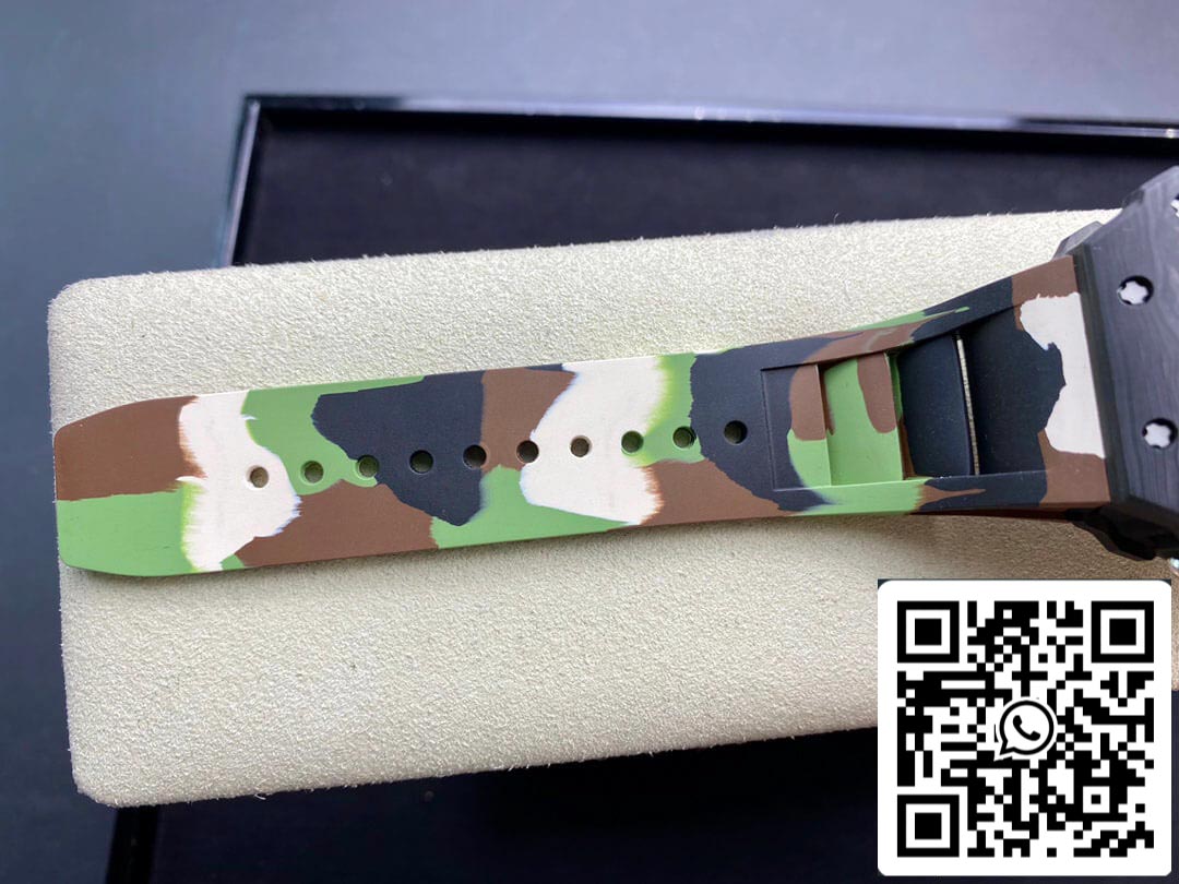 Richard Mille RM-011 1:1 Best Edition KV Fabbrica V2 Carbon Fiber Camo cinturino