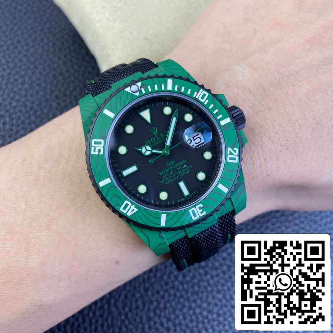 replica Rolex Submariner VS Fabbrica Verde fibra di carbonio lunetta