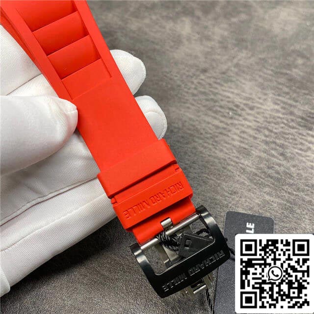 Richard Mille RM35-02 1:1 Best Edition KV Fabbrica Carbon Fiber Red cinturino