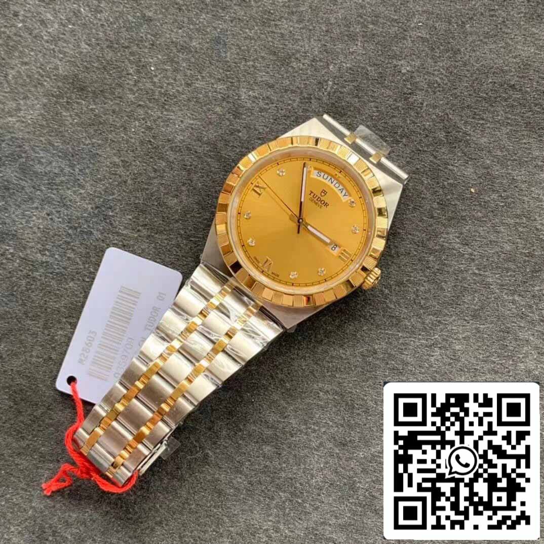 replica Tudor Royal M28603-0006 Best 1:1 Edition V7 Fabbrica Champagne Dial