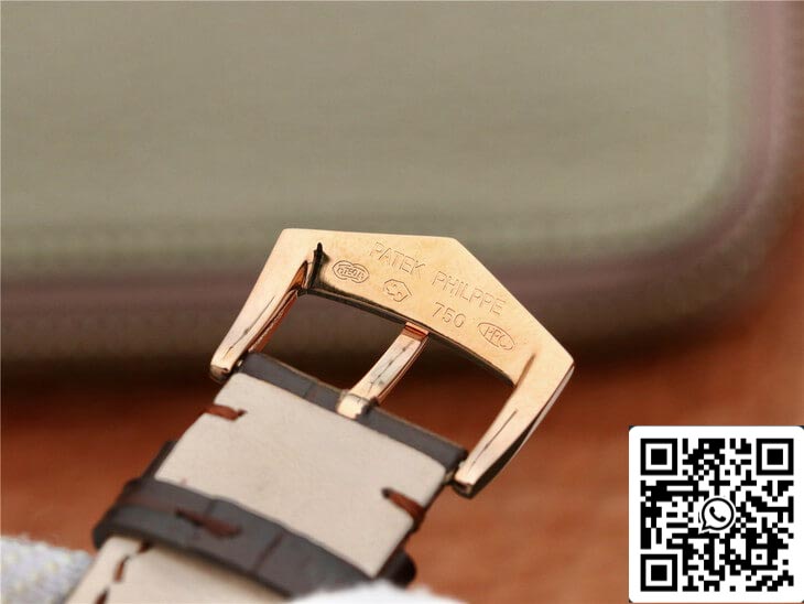 Patek Philippe Complications 5205R-001 1:1 Best Edition KM Fabbrica Milky White Dial