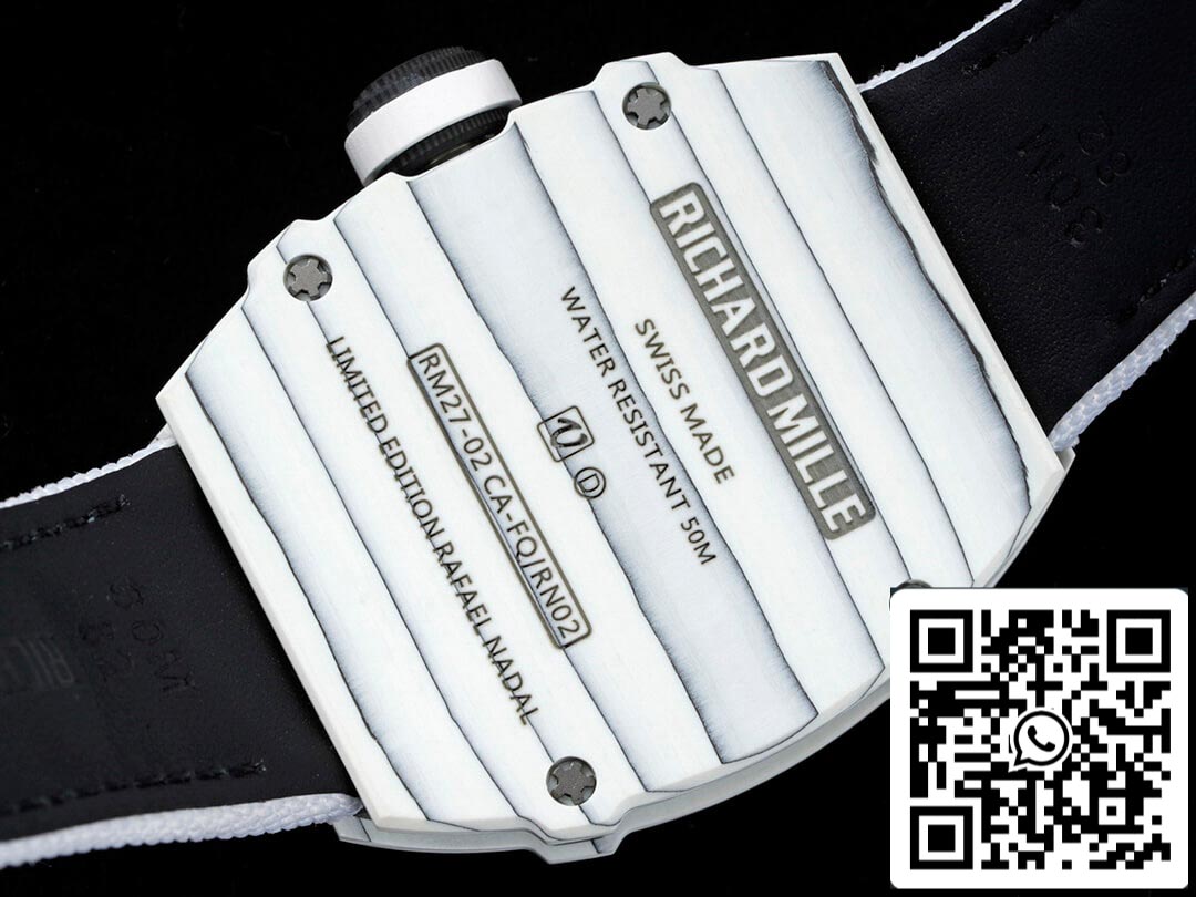 Richard Mille RM27-02 Rafael Nadal Tourbillon 1:1 Best Edition RM Fabbrica White Stra