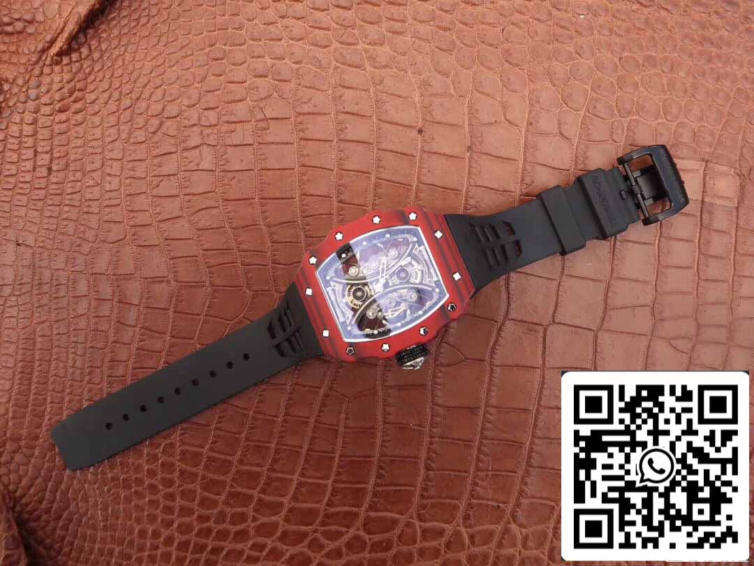 Richard Mille RM53-01 1:1 Best Edition KV Fabbrica Red TPT Carbon Fiber