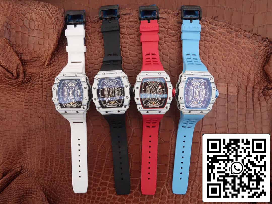 Richard Mille RM53-01 1:1 Best Edition KV Fabbrica TPT Carbon Fiber Red cinturino
