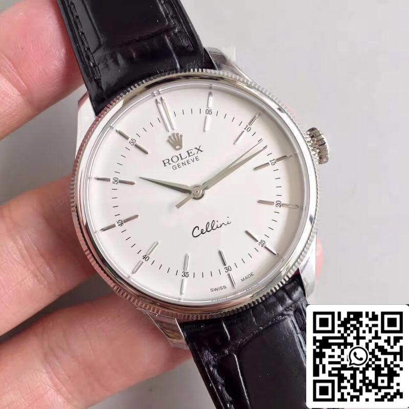 Rolex Cellini 50509 MKS Fabbrica 1:1 Best Edition Swiss ETA3132 White Dial