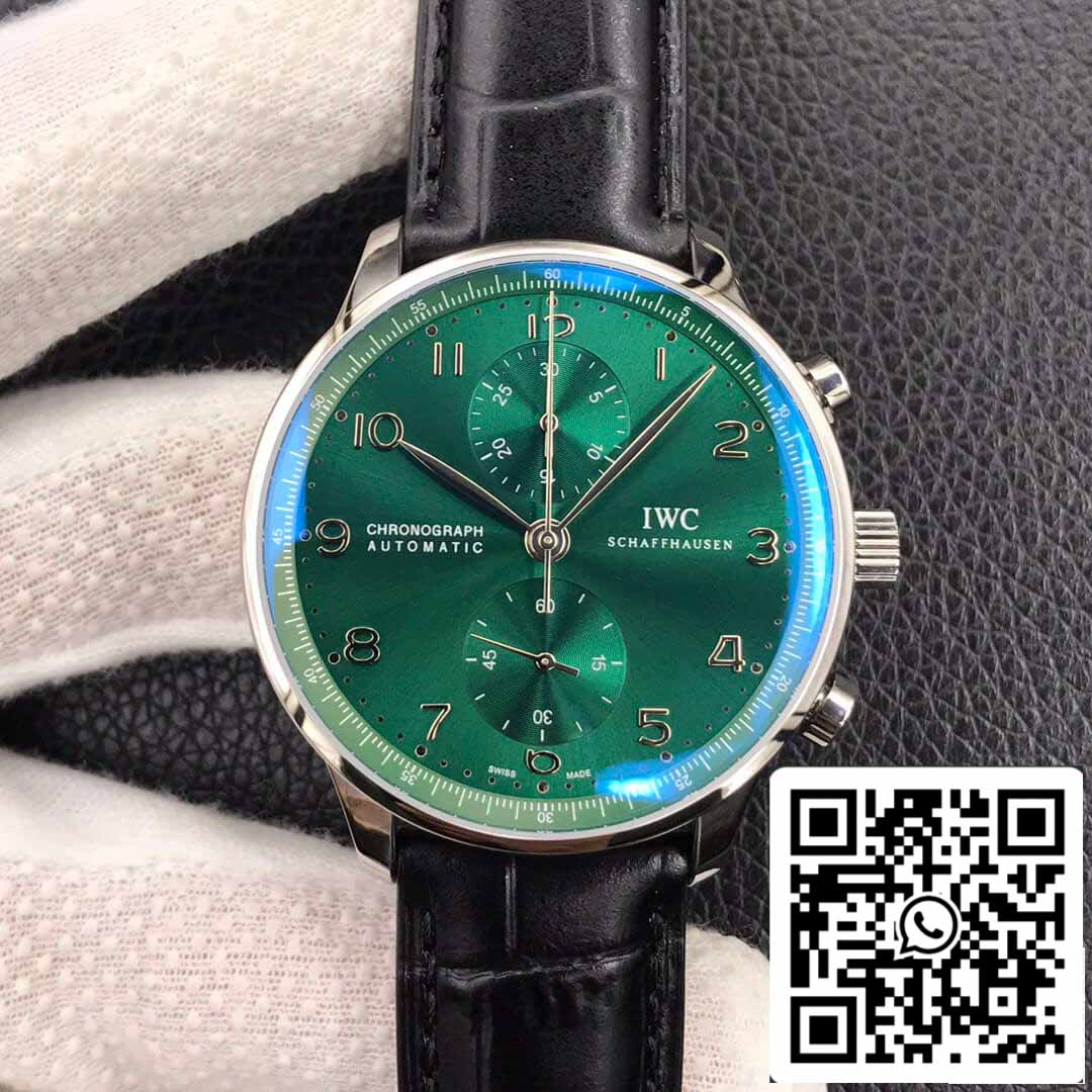 IWC Portugieser IW371615 1:1 Best Edition ZF Fabbrica Green Dial