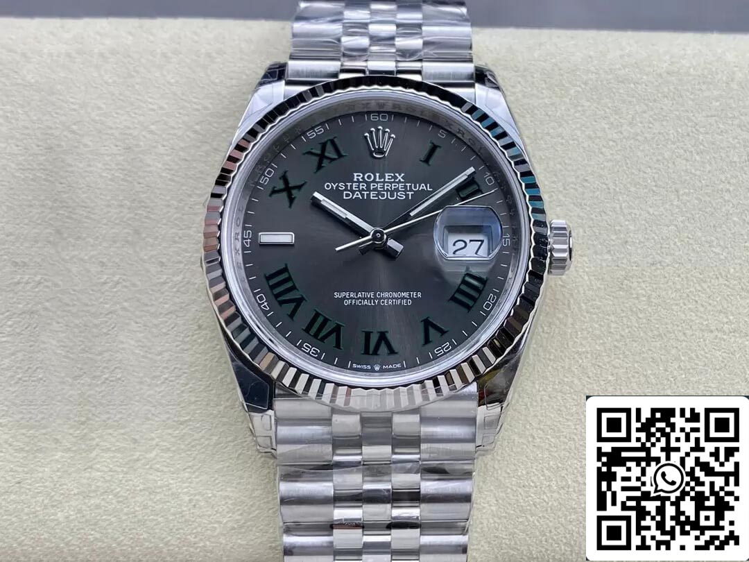 Rolex Datejust M126234-0045 36MM 1:1 edizione migliore VS Fabbrica Gray quadrante