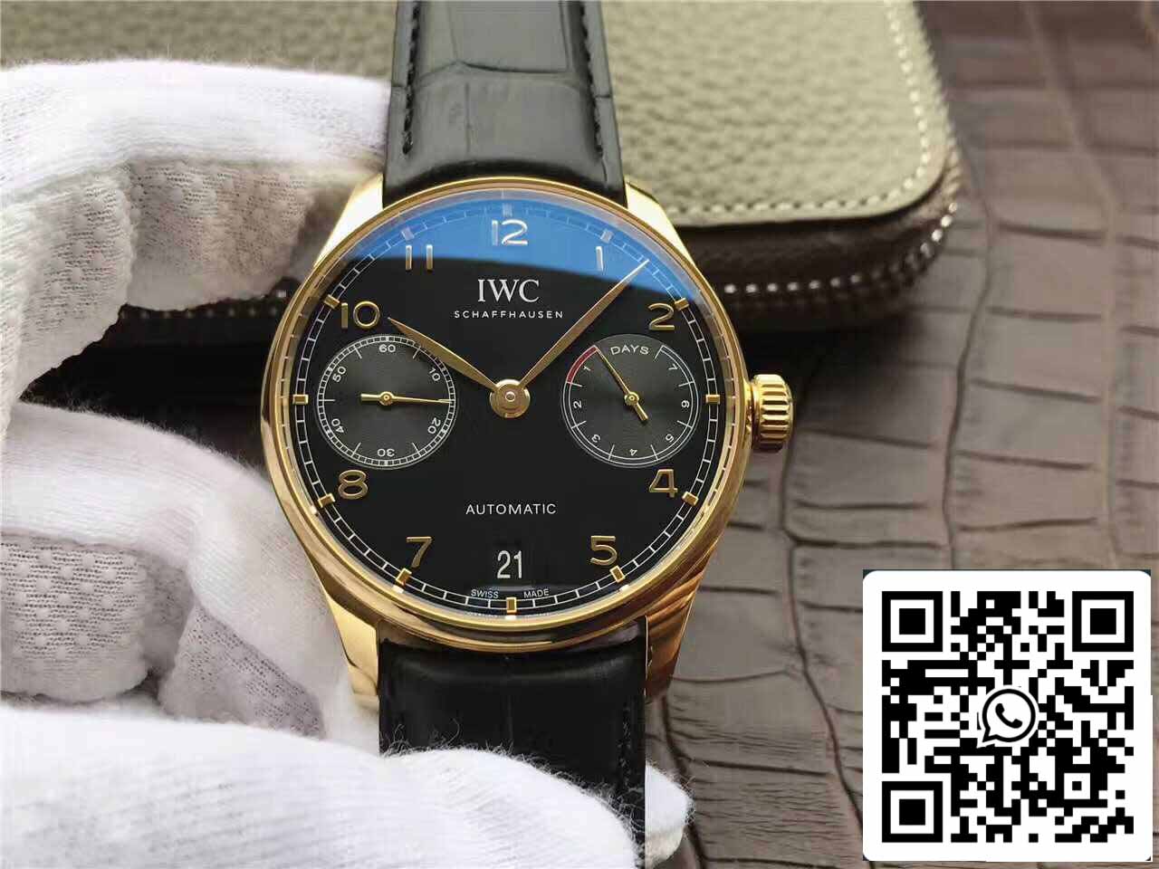 IWC Portugieser IW500101 1:1 Melhor Edição ZF Fabbrica Mostrador Preto