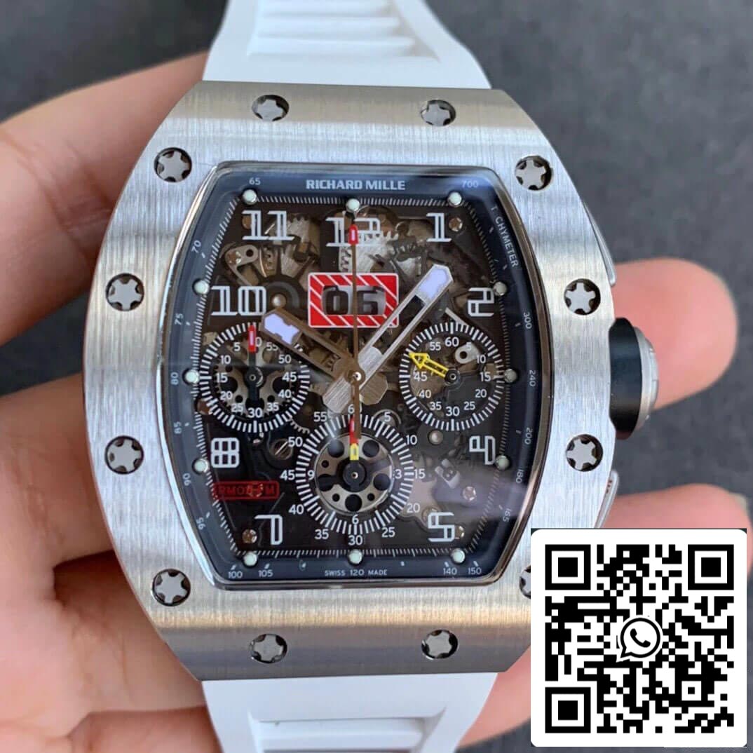 Richard Mille RM11-03 1:1 Best Edition KV Fabbrica Carbon Fiber Red Cinturino