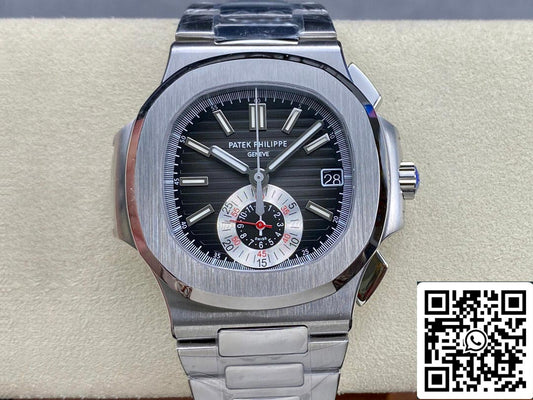 Patek Philippe Nautilus 5980/1A-014 1:1 Mejor Edición PPF Fabbrica Esfera Negra