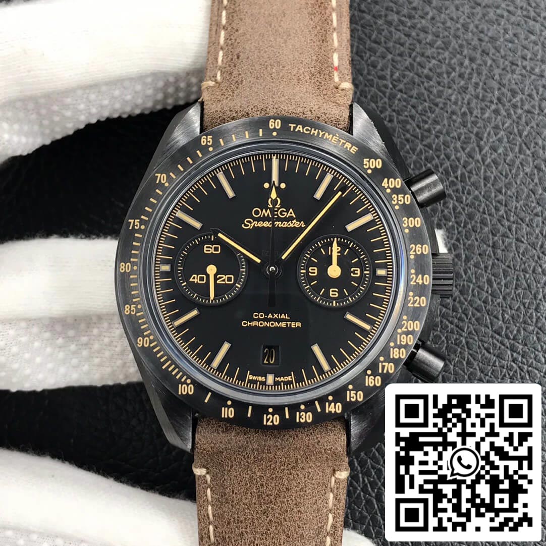 Omega Speedmaster 311.92.44.51.01.006 1:1 Mejor Edición OM Fabbrica V2 Dark Side Of The Moon Cerámica Negra