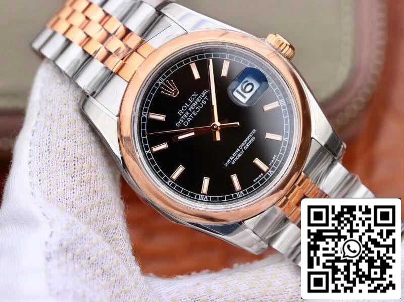Rolex Datejust 36MM 126231 AR Fabbrica Men Watches 1:1 edizione migliore Swiss ETA3135 quadrante nero