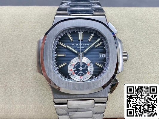 Patek Philippe Nautilus 5980/1A-001 1:1 Mejor Edición PPF Fabbrica Esfera Azul